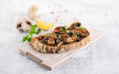 Restované šampiňóny à la Jamie Oliver