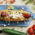 Balkánsky hot dog so Zaúdenou klobásou