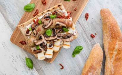 Grilovaná Sicílska klobása so syrom haloumi (1 porcia)