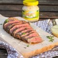 Flank steak s chrenovou omáčkou