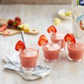 Ľadové jahodovo-kokosové smoothie