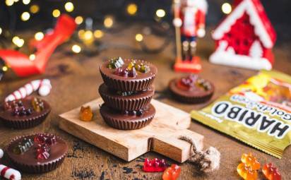 Haribo - vianočné čokoládové košíčky