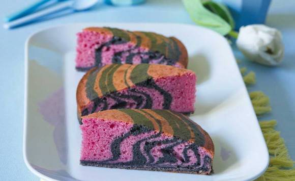 Piškótová zebra s jogurtom