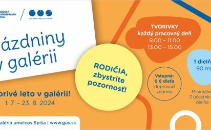 Prázdniny v galérii - tvorivé dielne!