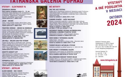 Tatranská galéria v Poprade - Program na október 2024