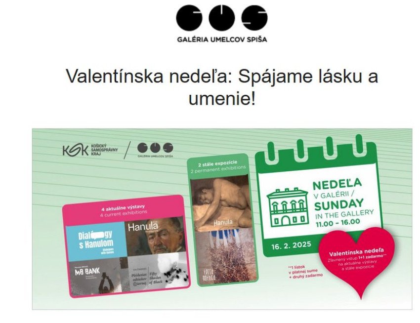 Valentínska nedeľa: Spájame lásku a umenie!