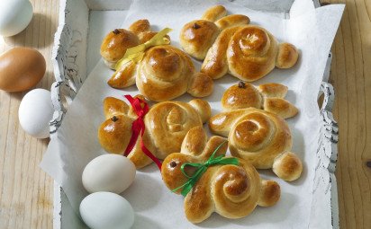 Tvarohové kysnuté zajačiky
