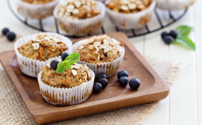 Zdravé muffiny z ovsených vločiek