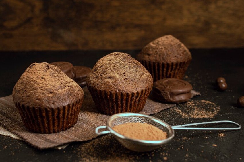 Sladké čokoládové muffiny Sladké čokoládové muffiny