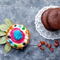 Veľkonočné muffiny z červenej fazule a bez múky