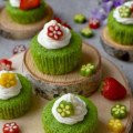 Machové cupcakes so špenátom a citrónovou šťavou