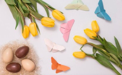 Pestré veľkonočné kraslice z papiera (fotopostup)
