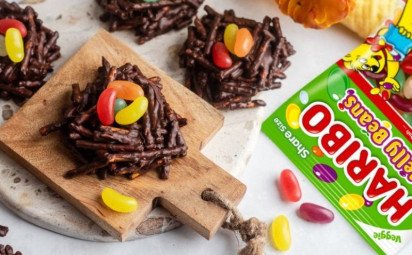 Veľkonočné čokoládové hniezda s Jelly Beans