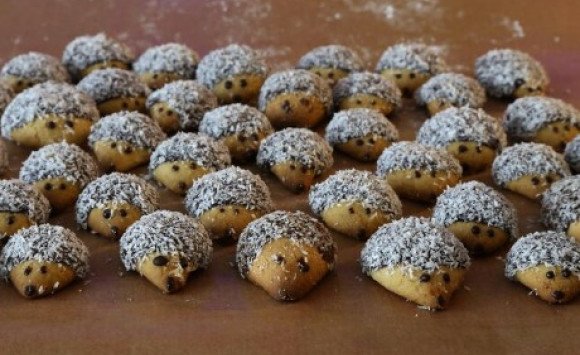 Koláčiky - ježkovia pre deti