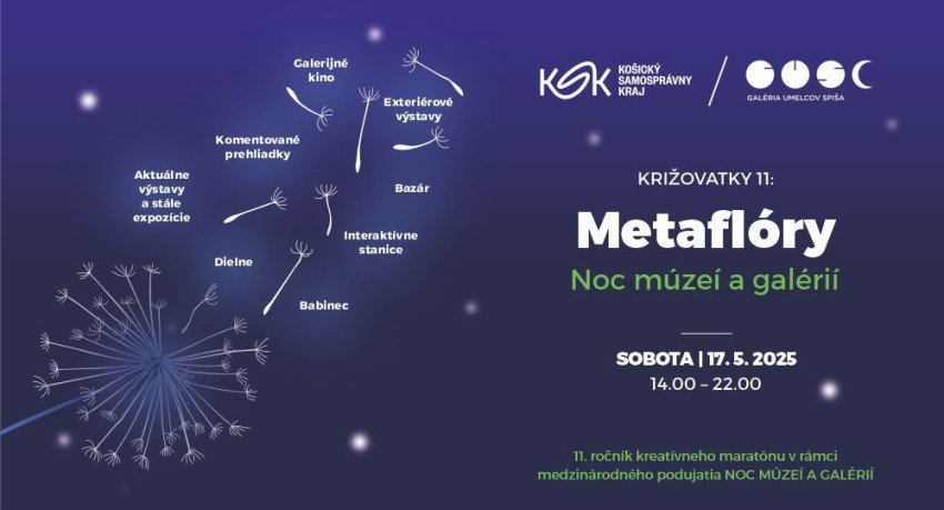 Noc múzeí a galérií 2025 / Križovatky 11: METAFLÓRY Noc múzeí a galérií 2025 / Križovatky 11: METAFLÓRY