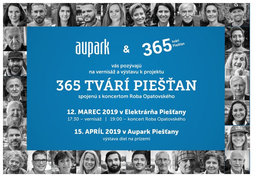 Výstavu 365 tvárí Piešťan otvorí koncert Roba Opatovského Výstavu 365 tvárí Piešťan otvorí koncert Roba Opatovského