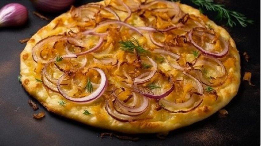 Cibuľová pizza Cibuľová pizza