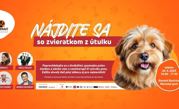 Z ulice do pelieška: Podujatie NÁJDITE SA… so zvieratkom z útulku