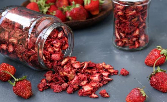 Lyofilizované jahody – pesticídová maškrta
