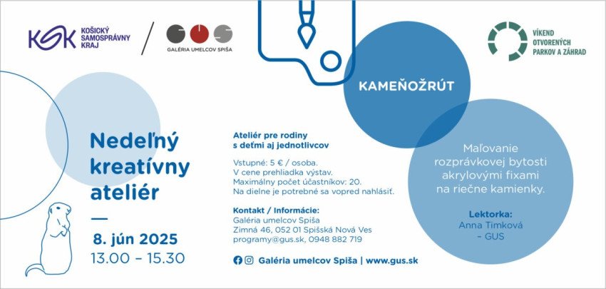 KAMEŇOŽRÚT - Maľovanie rozprávkovej bytosti akrylovými fixami na riečne kamienky KAMEŇOŽRÚT - Maľovanie rozprávkovej bytosti akrylovými fixami na riečne kamienky