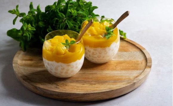 Tapiokový puding s mangom – osviežujúci dezert na leto