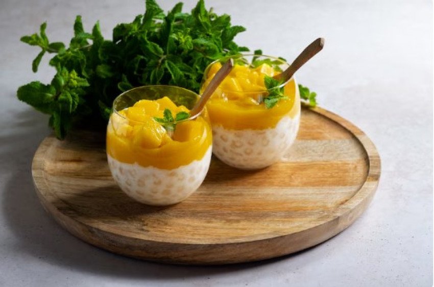 Tapiokový puding s mangom – osviežujúci dezert na leto Tapiokový puding s mangom – osviežujúci dezert na leto