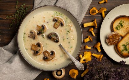 Vegetariánska valašská kyselica s hubami