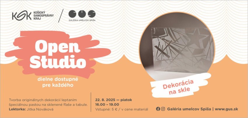 Open Studio: Dekorácia na skle Open Studio: Dekorácia na skle