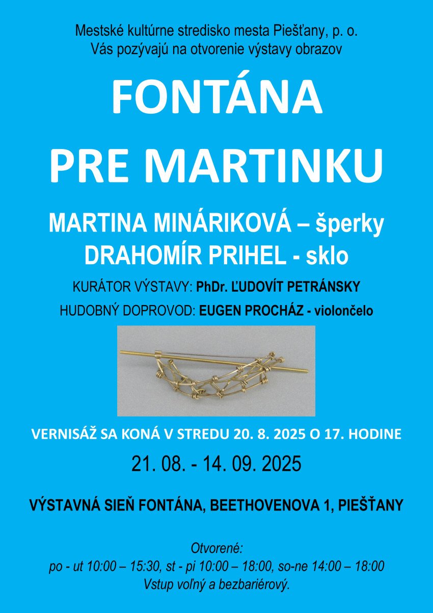 Fontána pre Martinku Fontána pre Martinku