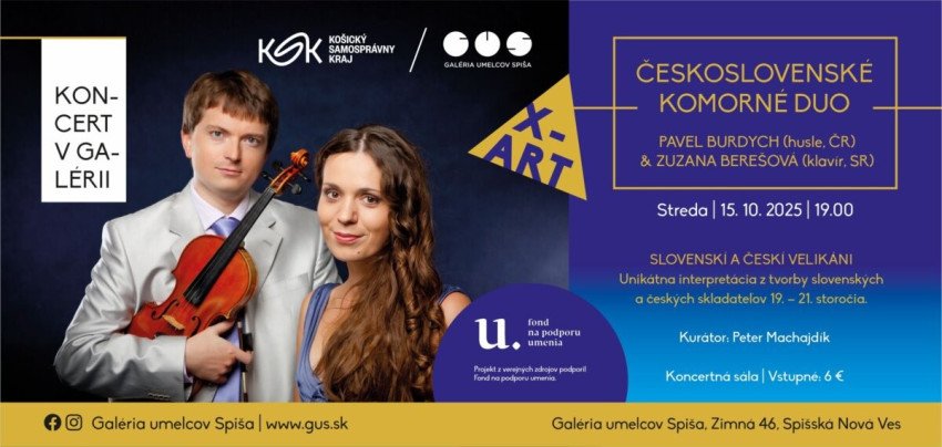 Československé komorné duo: Pavel Burdych & Zuzana Berešová Československé komorné duo: Pavel Burdych & Zuzana Berešová