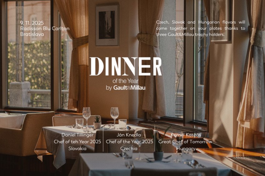 Dinner of the Year by Gault&Millau: Traja top medzinárodní šéfkuchári spájajú sily Dinner of the Year by Gault&Millau: Traja top medzinárodní šéfkuchári spájajú sily