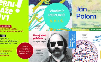 Zimné vernisáže výstav "4v1" už v stredu, 26. novembra