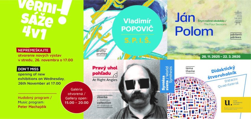 Zimné vernisáže výstav "4v1" už v stredu, 26. novembra