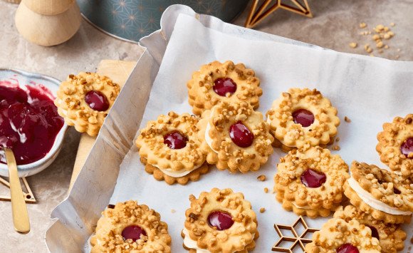 Krémové venčeky s krokantom