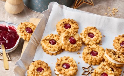 Krémové venčeky s krokantom