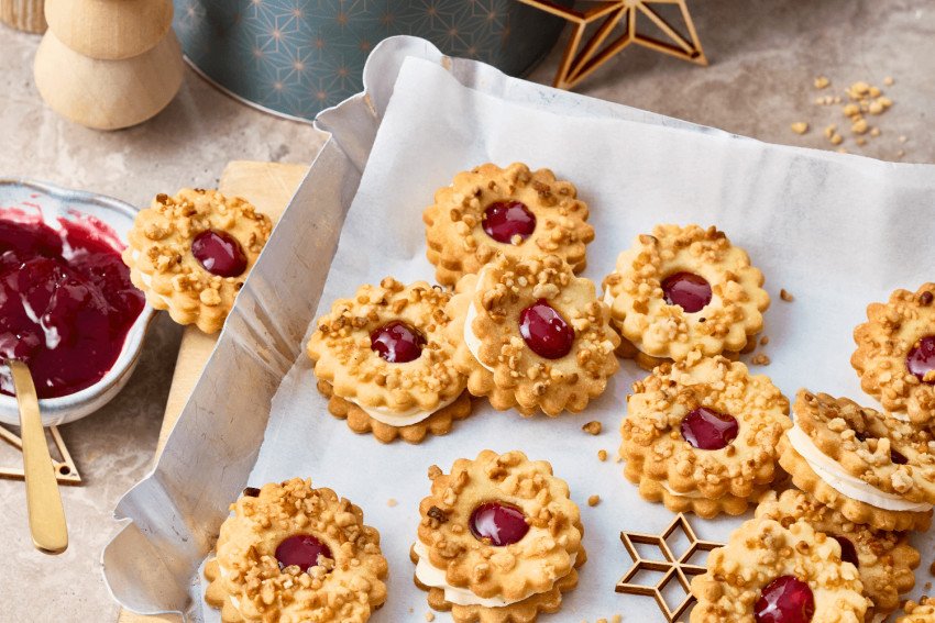 Krémové venčeky s krokantom