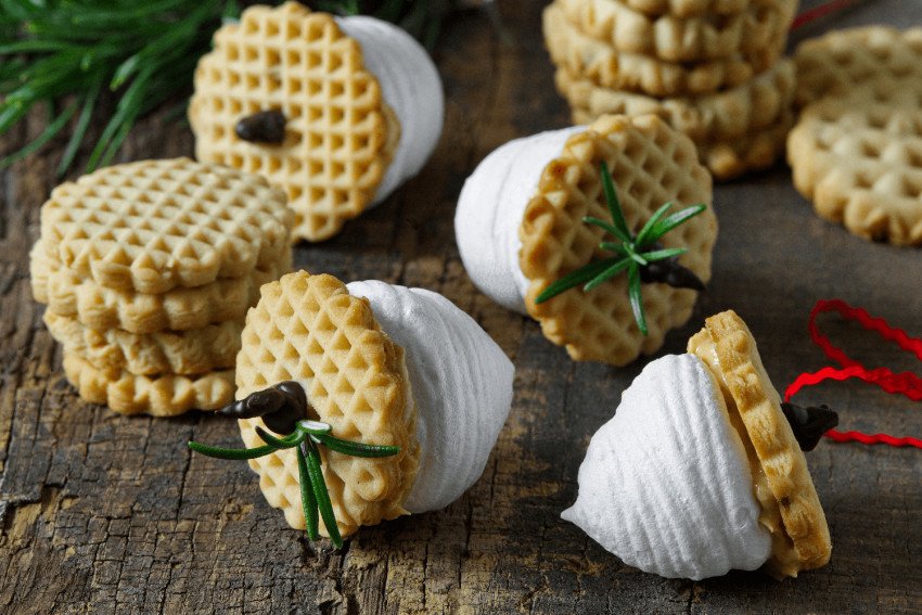 Arašidové oriešky zo snehových pusiniek