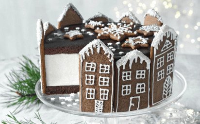 Vianočná tvarohová torta