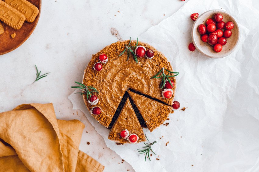 Sušienkový cheesecake s brusnicami