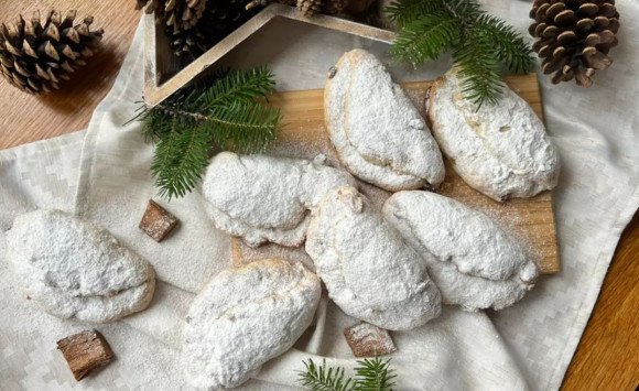 Tvarohové mini štóly s marcipánom