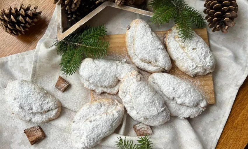 Tvarohové mini štóly s marcipánom