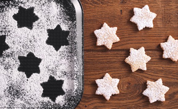 Mandľové hviezdičky bez múky