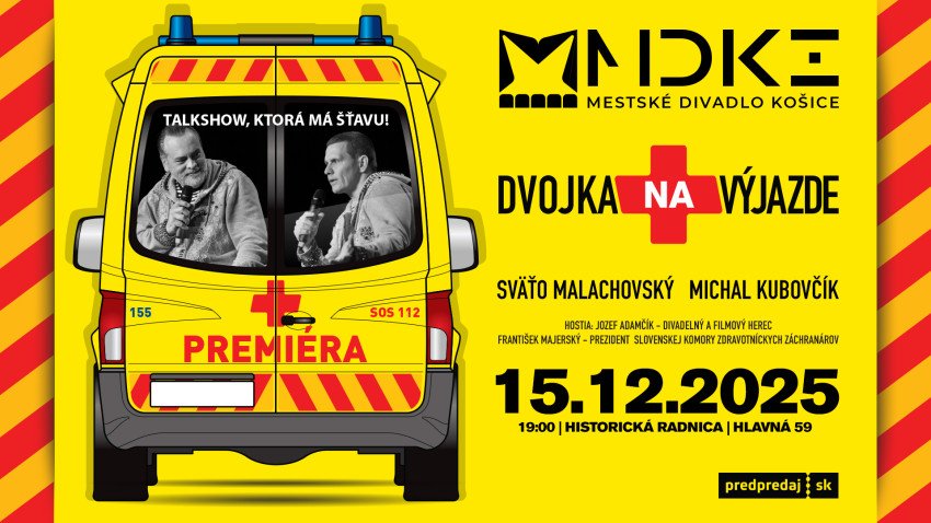 Mestské divadlo Košice premiérovo uvedie novú zábavnú talkshow DVOJKA NA VÝJAZDE