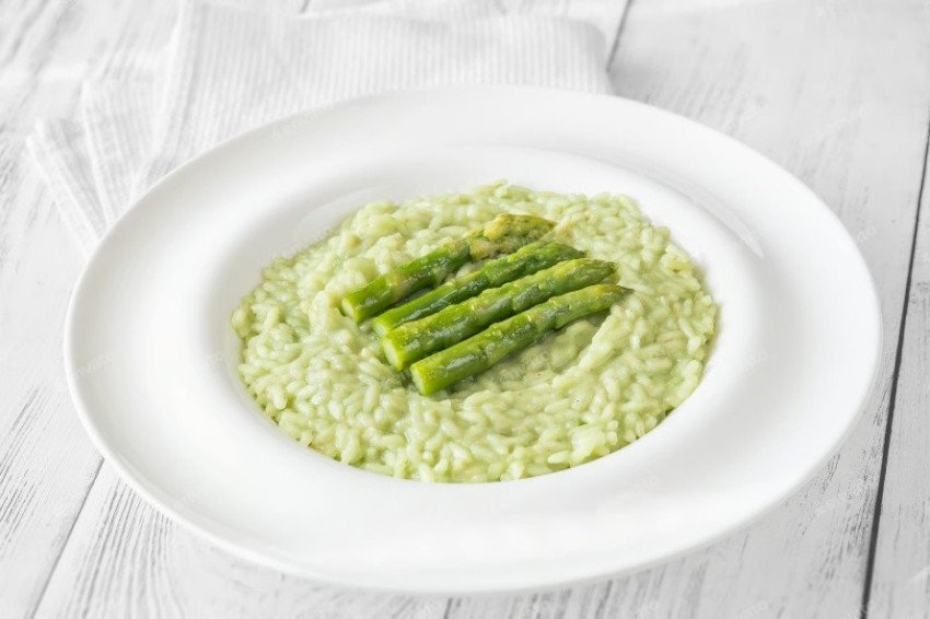 Talianske rizoto s hráškom a špargľou