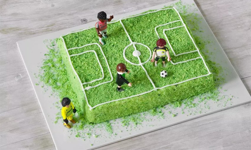 Krtkova torta Green & White – Futbalové ihrisko