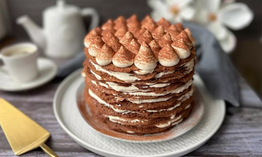 Palacinková torta Tiramisu