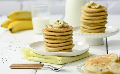 Vanilkovo-banánové lievančeky