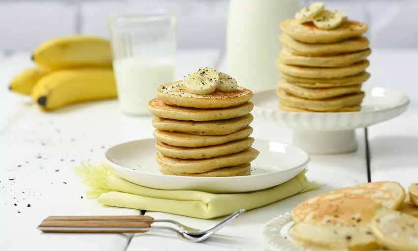 Vanilkovo-banánové lievančeky