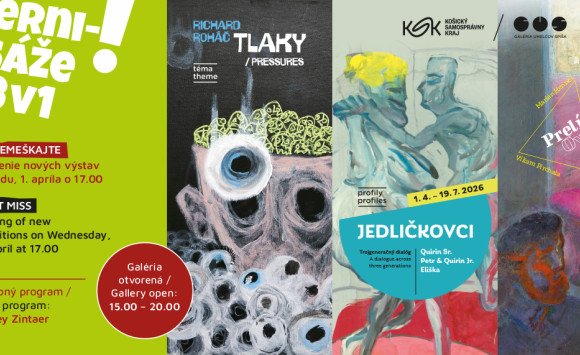 Jarné vernisáže výstav "3v1" už v stredu, 1. apríla!