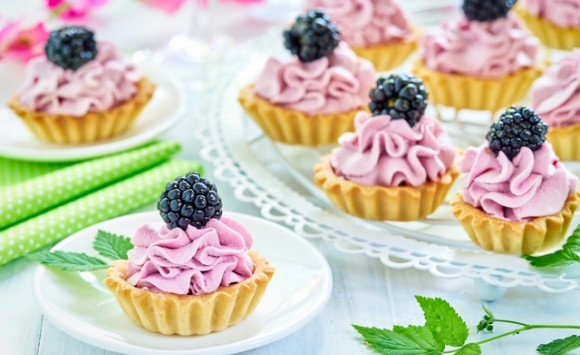 Tartaletky s čučoriedkovou náplňou